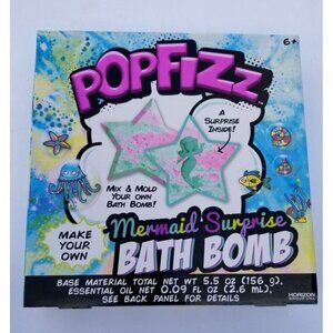 PopFizz Mermaid Surprise Bath Bomb Make Your Own Kit Kids DIY Fun Crafts NEW